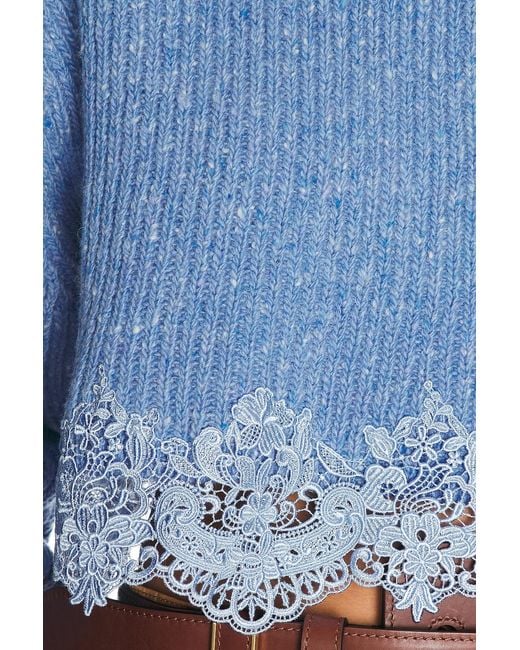 Chloé Blue Cropped Sweater