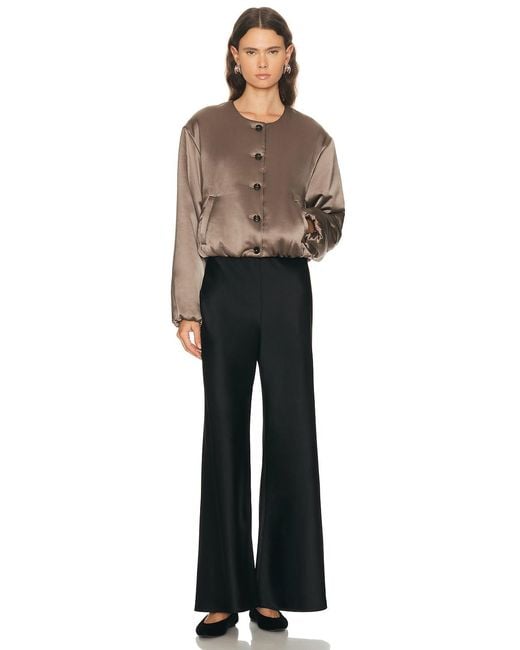 Leset Brown Barb Bomber Jacket