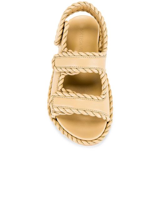 Bottega Veneta Metallic Jack Slingback Flat Sandal
