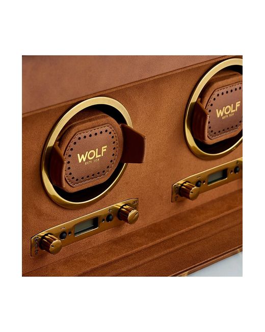 Wolf Brown Brogue Double Winder With Storage