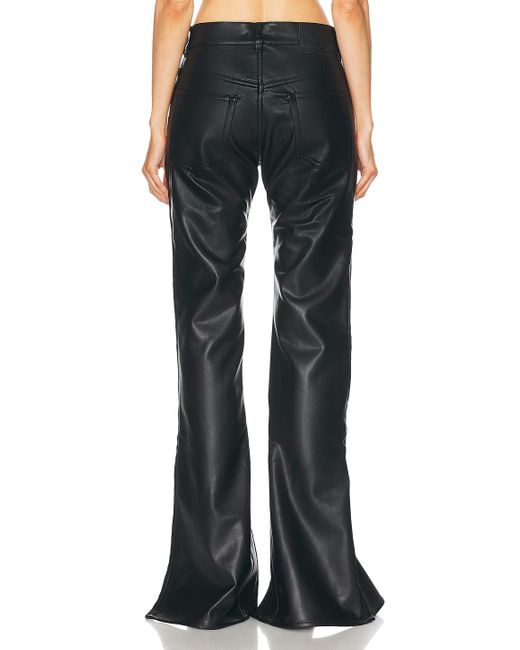 Y. Project Blue Hook And Eye Slim Leather Pant