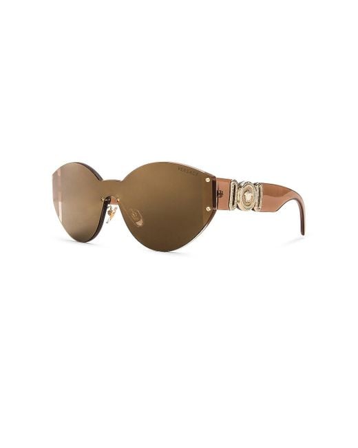 Versace MEDUSA BIGGIE VE 2224 Pale Gold/Brown Shaded 46/14/140 Gafas De