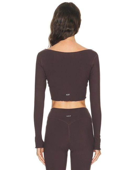 437 Black The Wrap Top