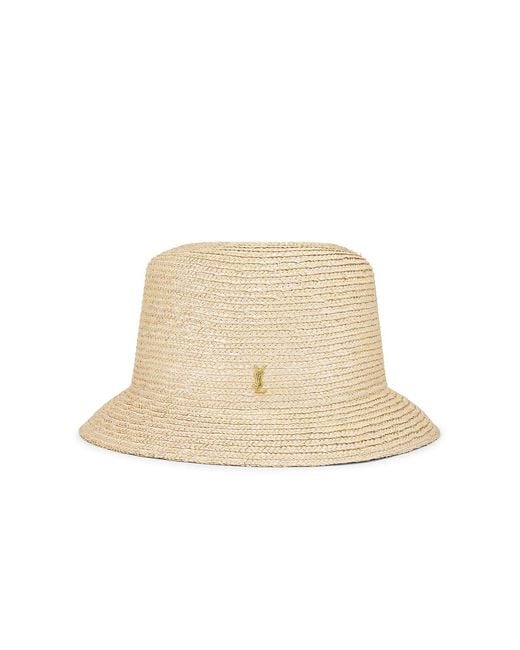Saint Laurent Natural Straw Hat