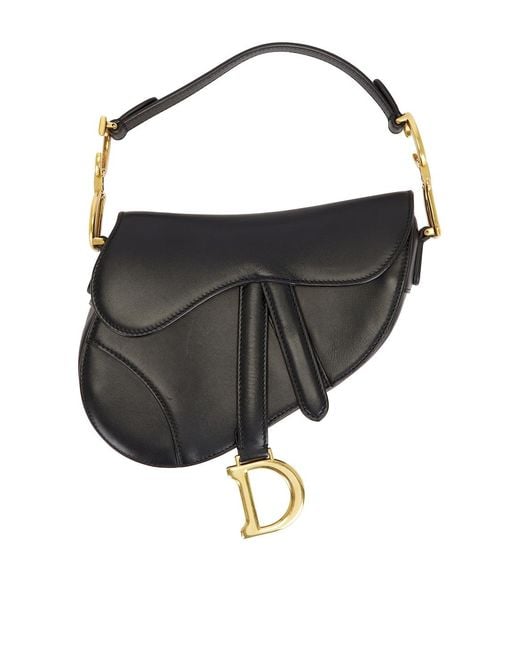 Dior Black Mini Saddle Bag