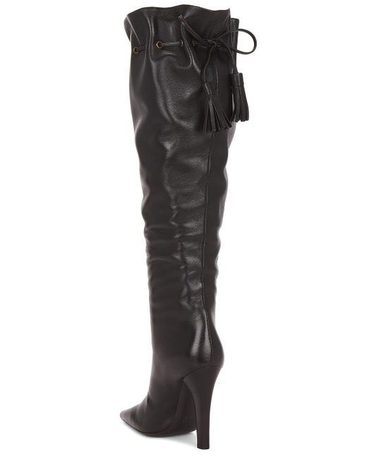 Saint Laurent Black Knee High Boot
