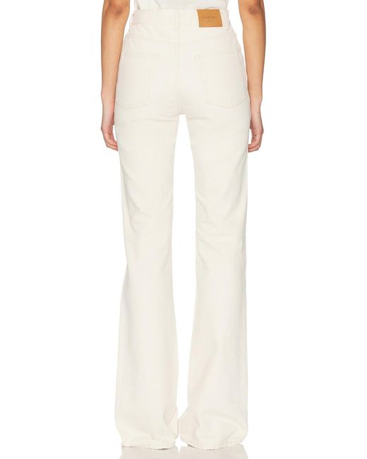Saint Laurent White Bootcut Leg Jeans