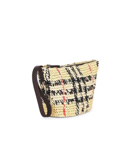 Burberry White Small Margate Pouch