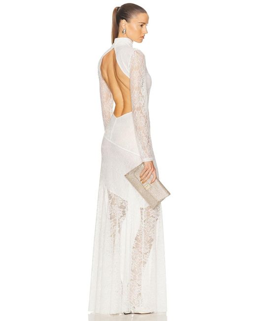 Ila White Backless Maxi Dress