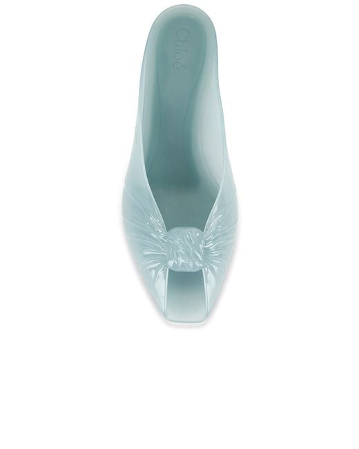 Chloé Blue Jelly Open Toe Mule