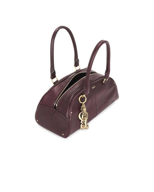 Chloé Purple Bowling Bag