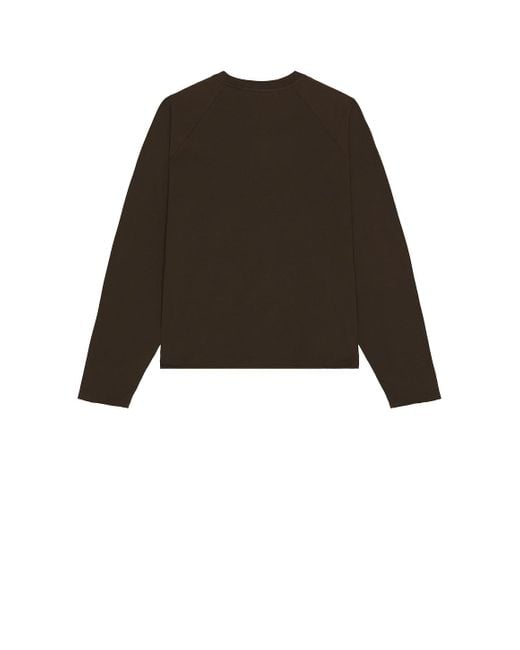 The Row Black Jameson Long Sleeve Tee for men