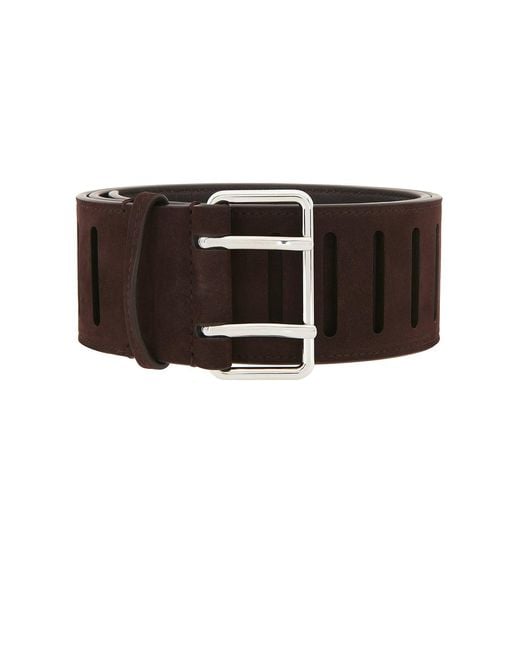 Alaïa Brown Alaϊa Rectangular Large Belt