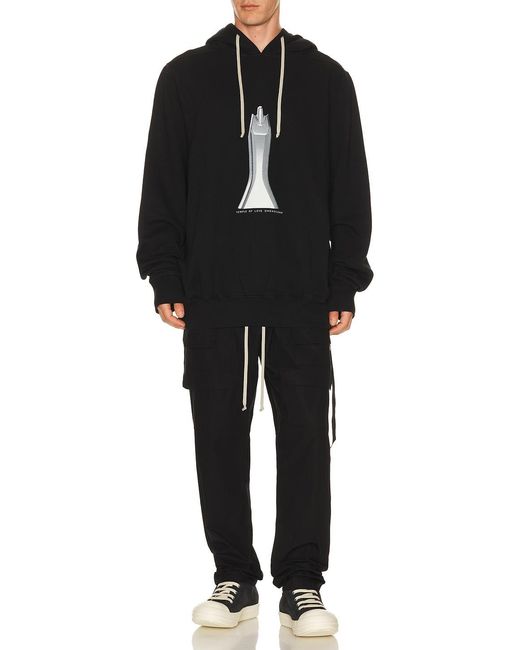 Rick Owens Black Creatch Cargo Drawstring for men