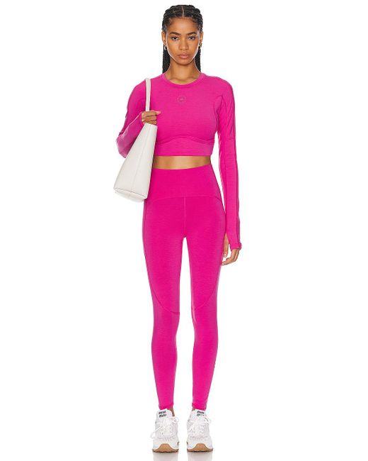 Adidas By Stella McCartney Pink True Strength Yoga 7/8 Tight