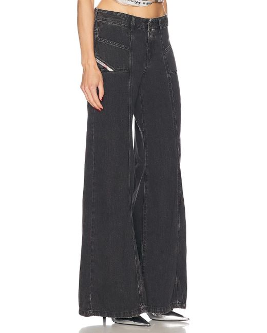 DIESEL Blue Mid Rise Flare Leg