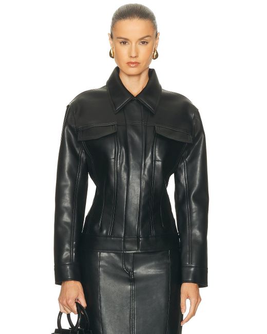 Norma Kamali Black Jeans Jacket