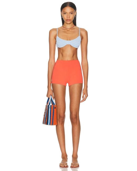 Bondeye Blue Cora Reversible Mini Short
