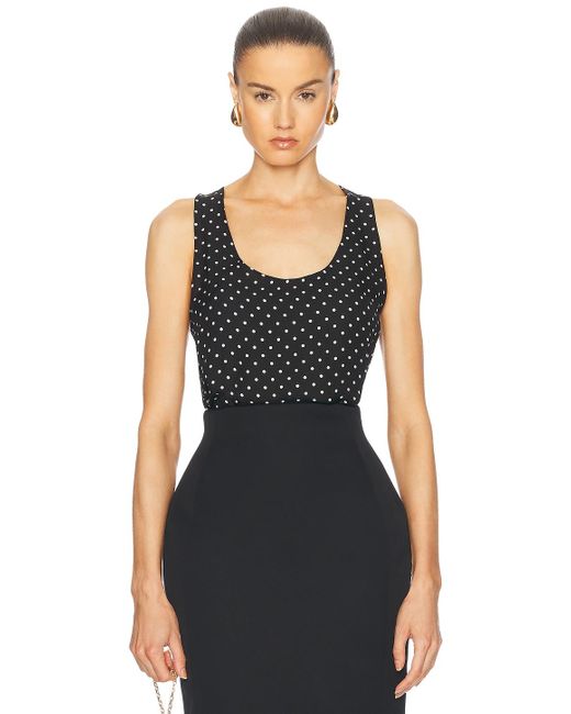 Wardrobe NYC Black Silk Tank Top