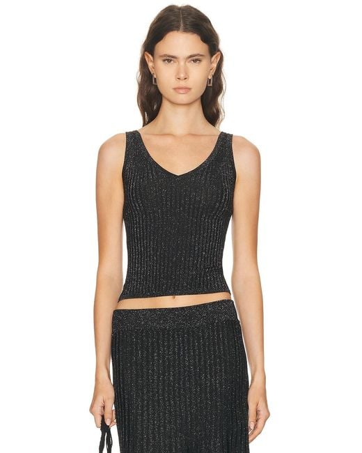Solid & Striped Black The Tabitha Top