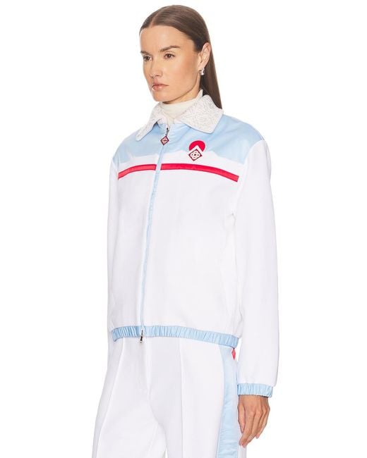 Casablanca White Zip Up Jacket