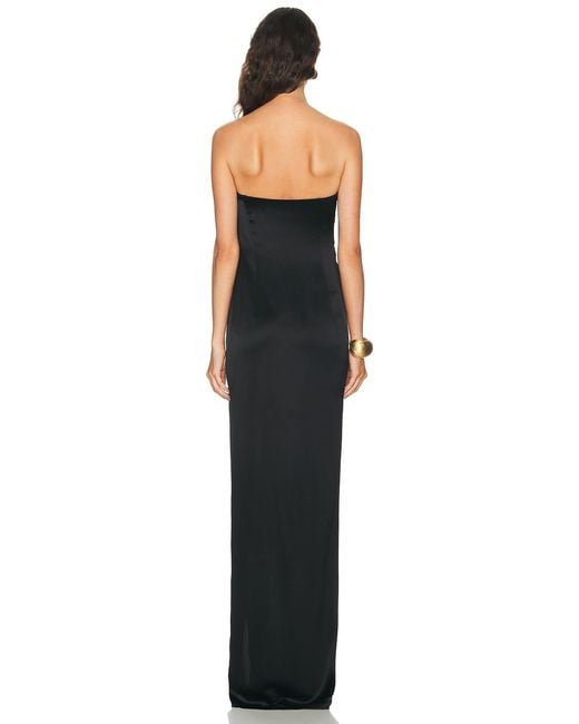 The Sei Blue Strapless Wrap Gown