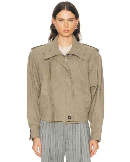 Stella McCartney Natural Suede Double Layer Jacket