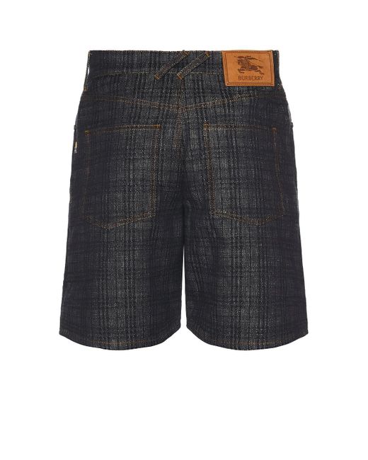 Burberry Gray Denim Short for men