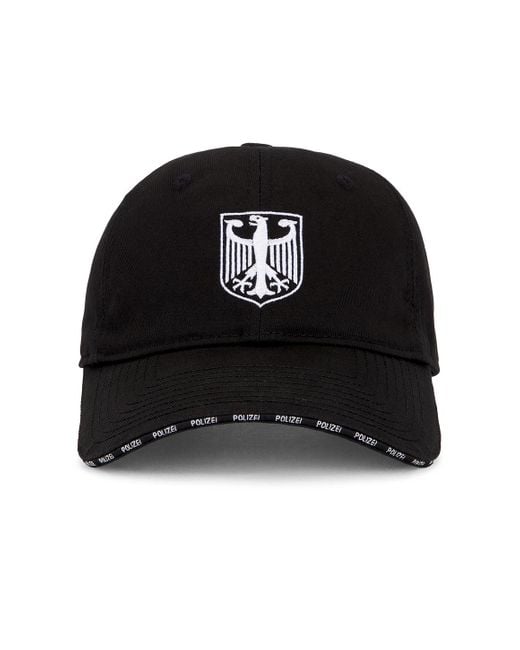 Vetements Black Polizei Cap for men