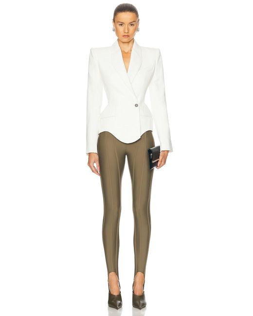Mugler White Tailored Jacket