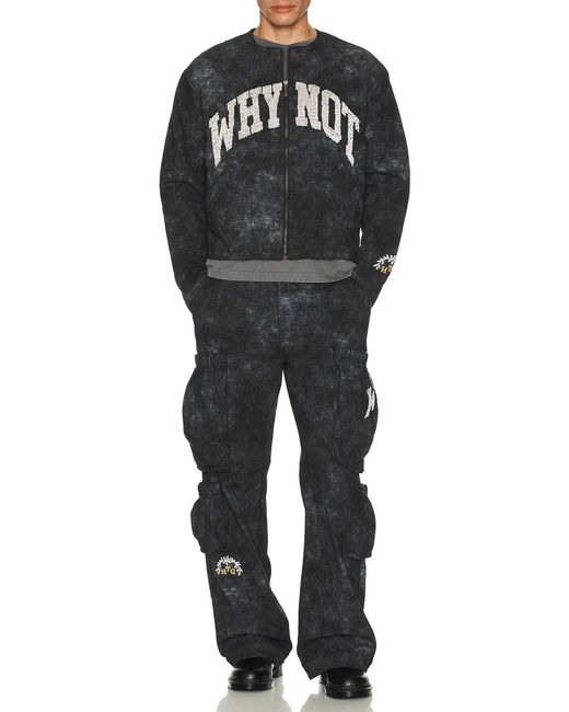 Honor The Gift Black Twill Washed Jacket for men