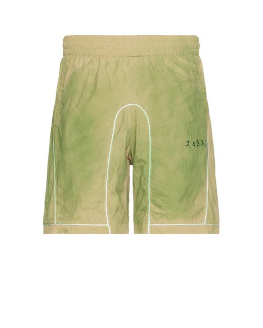 Kidsuper Green Gradient Nylon Tech Shorts for men