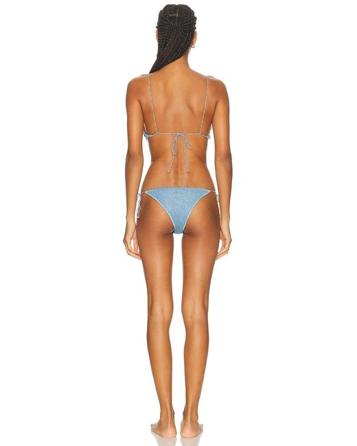 Oseree Orange Lumiere Shell Two Piece Bikini Set