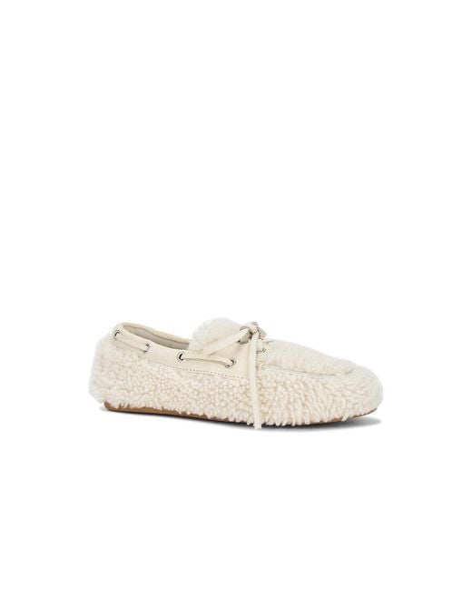 Miu Miu White Moccasin