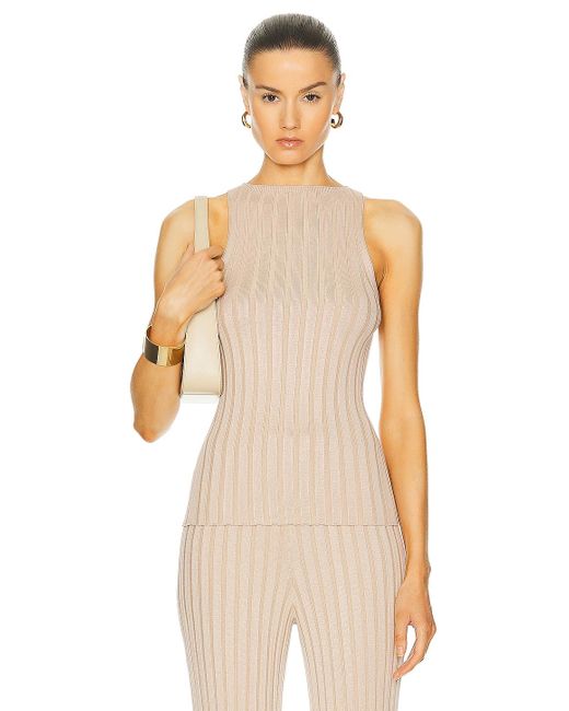 L'academie White By Marianna Sereph Rib Tank
