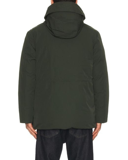 Fred Perry Green Patch Pocket Puffer Jacket for men