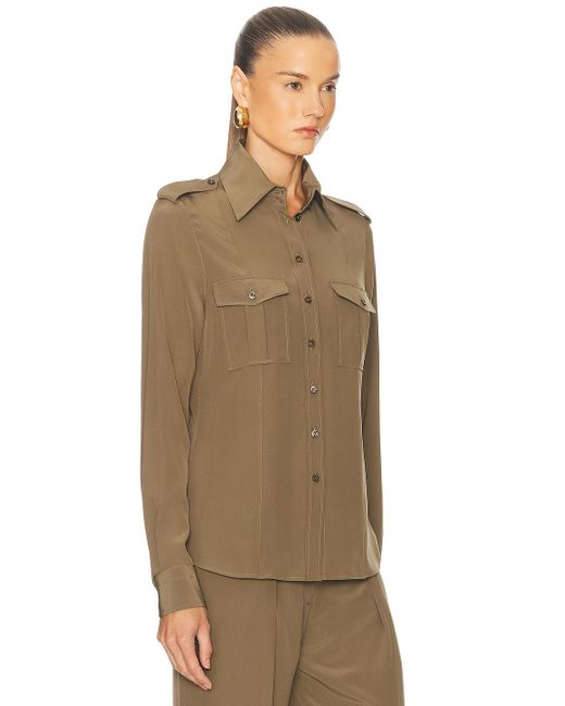 Tom Ford Green Military Shirt