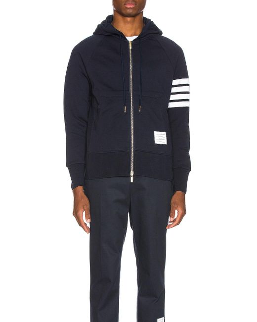 thom browne navy sweatshirt