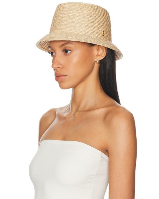 Saint Laurent Natural Straw Hat
