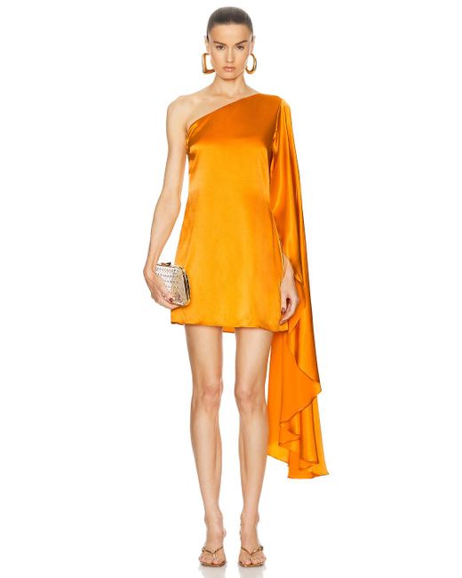 Cult Gaia Orange Enza Dress