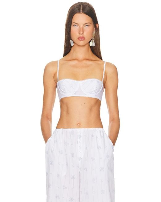 Helsa White Bra Top