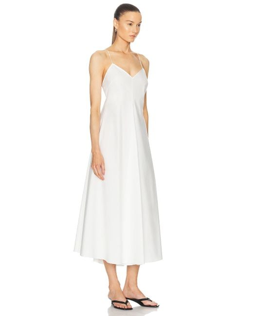 Rohe White Cotton Strap Dress