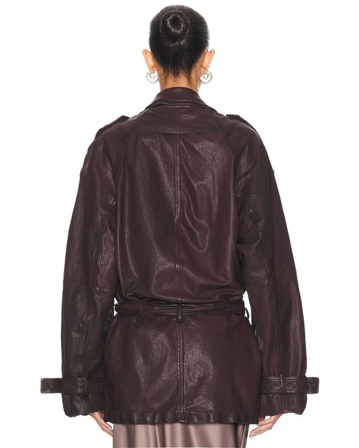 Acne Brown Lolu Leather Jacket