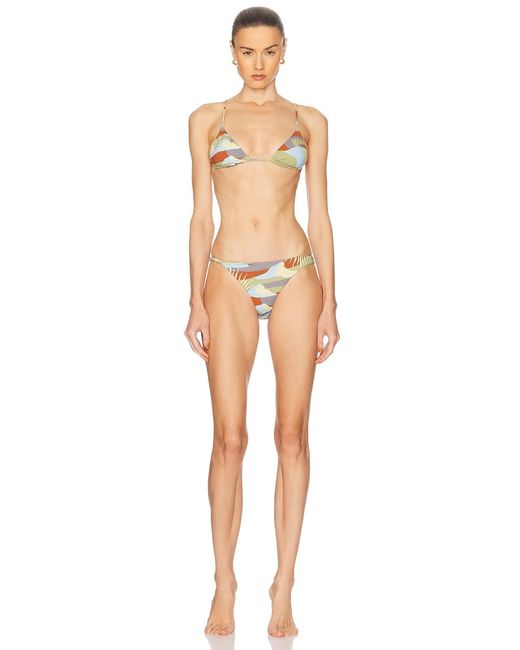 Ziah Multicolor Twisted Side Bikini Bottom