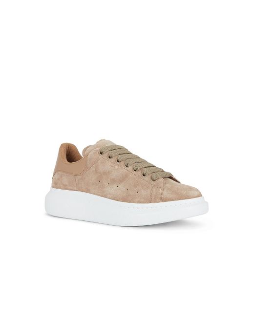 alexander mcqueen suede beige