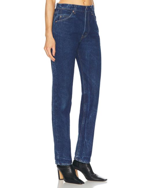 aligrace Blue Classic Relaxed Customs Straight Jeans