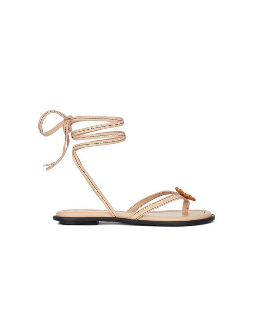 Helsa White Lace Up Sandal