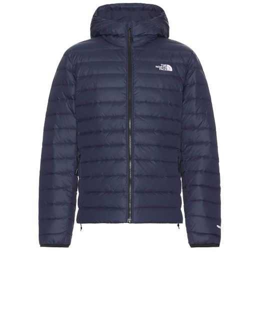 The North Face Blue Down Hooded Jacket for men