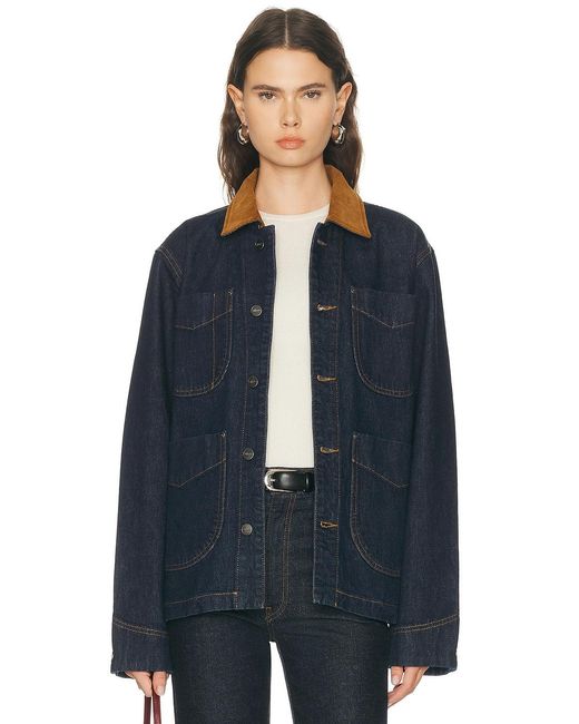 Khaite Blue Wyatt Jacket
