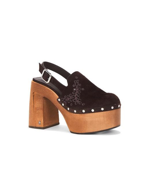 Jimmy Choo Brown Alida 135 Clog